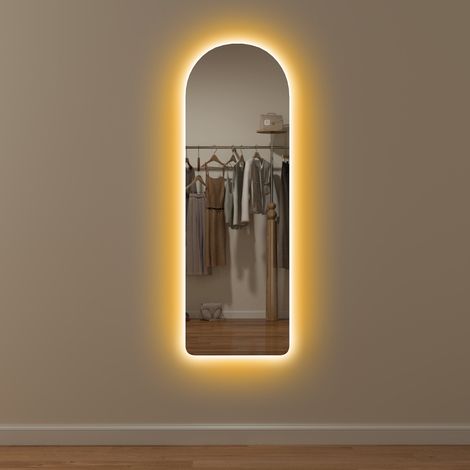 120 x 40cm Arch Mirror, with LED Lights (1/5)