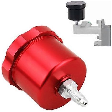 XH-BK017 Car Racing Drift Modified Aluminum Alloy CNC Competitive Hydraulic Handbrake Oil Tank Pot (Red)