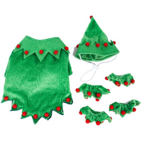 Costume Animal - Ensemble Vêtement Fête de Noël pour Chien et Chat - Taille Unique - Lot de 1 (1/5)