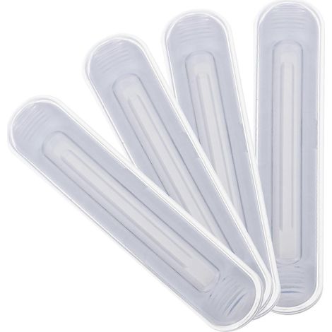4 butoirs de porte de placard transparents, protections murales et de chaises adhésives. (1/5)