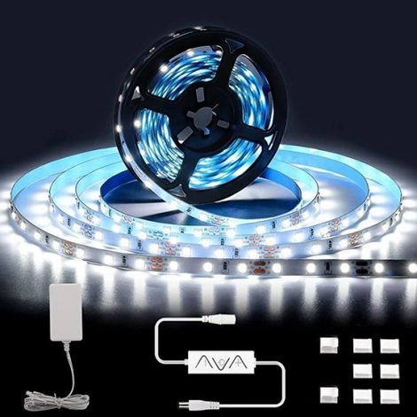 Ruban LED - - 5M - Blanc Froid 6500K - Autocollant - Eclairage Dimmable (1/4)
