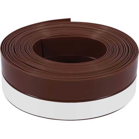 GLOGLOW 16,4 Pieds X 1,38 Pouce de Joint de Porte Brill, Brouillon Excluder Strip Window Porte de étanchéité Bande Auto-adhésive Rande (BROWN) (1/3)