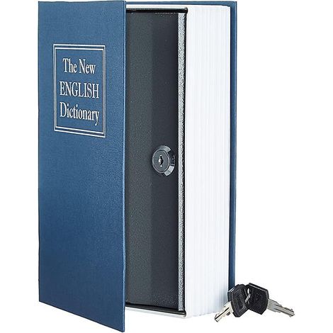 coffre-fort De Livre (bleu), Coffre-fort De Livre De Dictionnaire Anglais (1/5)