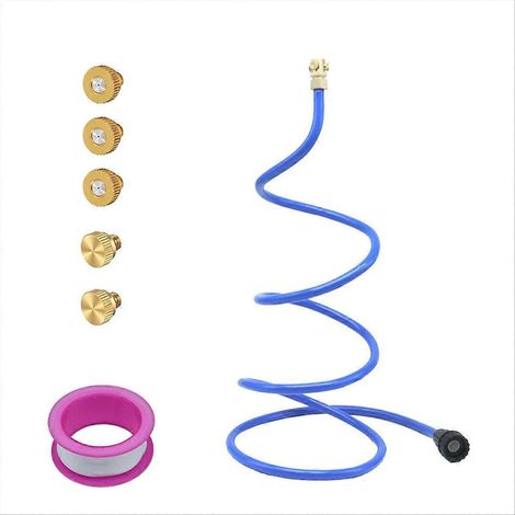 Tuyau misters pour outside patio flexible standing mister portable garden refroidissement extérieur misting bleu (1/5)