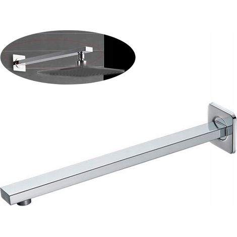 Verchromter, wandmontierter Regenduscharm 35 cm (1/5)