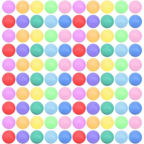 150 Balles De Ping Pong 40mm Multicolores Pour Divertissement Jeux Et Événements