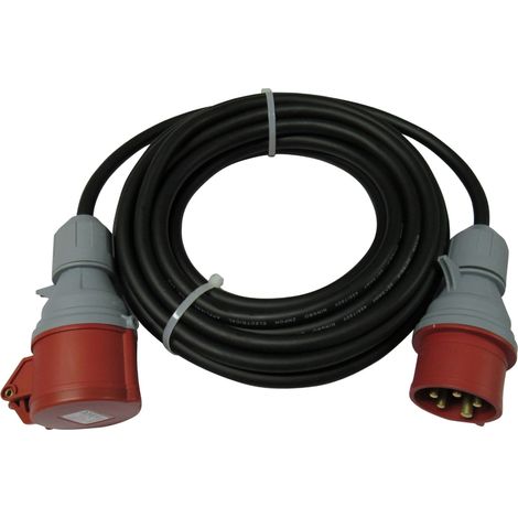 3 Phase Extension Lead 10M (450V 5 Pin Hook Up Cable 16A Heavy Duty Extension)