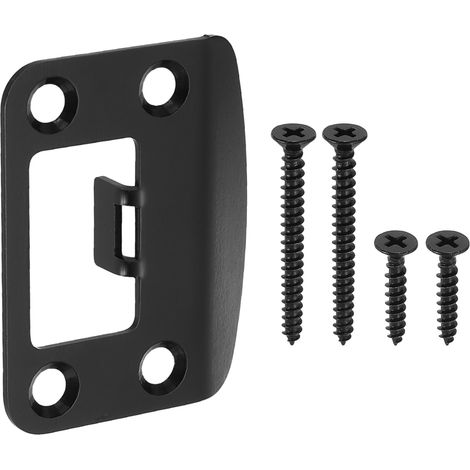 Plaque de Serrure de Porte en Acier Inoxydable 57x44,8mm Noir (1/5)