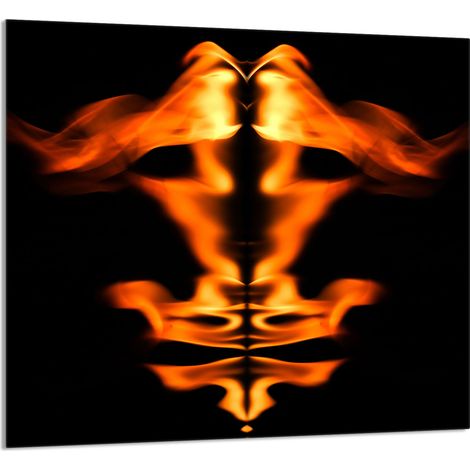 Panneau vitré pour cuisine 65x60 Feu (1/5)
