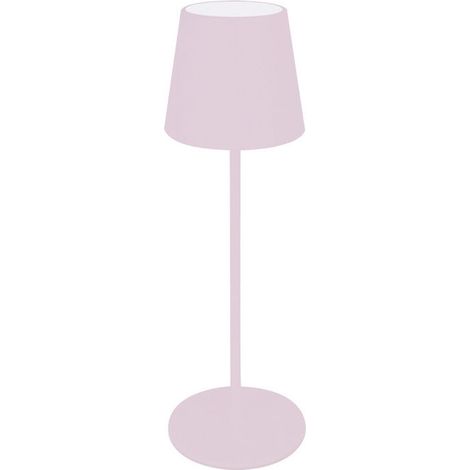 New Majestic 120451 RP Agata Nuances Lampada da Tavolo LED Touch Ricaricabile 2 W 200 lm IP54 colore Rosa Pastello