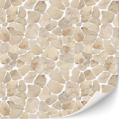 3 feuilles de carreaux autocollants pour sol pour maisons de poupée à l'échelle 1/12 (mosaïque de grès) (1/5)