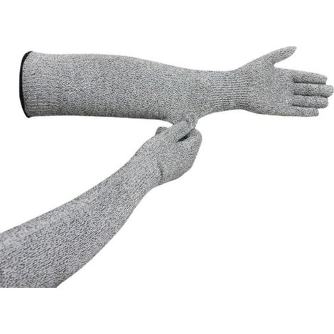 Gants Anti-Coupures Gants Anti-Coupures Professionnels Haute Protection,Gants de Travail de Sécurité pour Cuisine Gant Protection,Gants Niveau 5,45cm (1/5)
