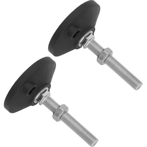 2PCS Pieds de meuble réglables M16, rotatifs, nylon, niveau, support de charge lourde, vissés, diamètre rond, stabilisateurs (1/5)