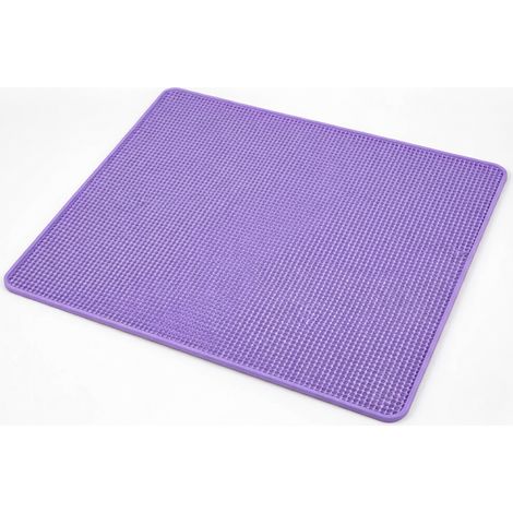 Tapis anti-sable pour bac à litière double couche épaissi modèle 27 (1/5)