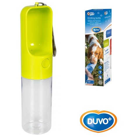 Duvo DUVO+ Botella de agua verde práctica y ligera para perro