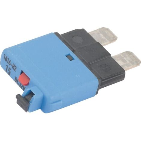 Fusible T茅rmico de reinicio manual 28V 15A Longitud 34,4mm azul E.T.A SI25115