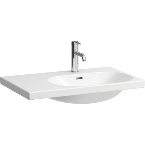 LAUFEN LUA lavabo, sin agujero para grifo, con rebosadero, (1/4)