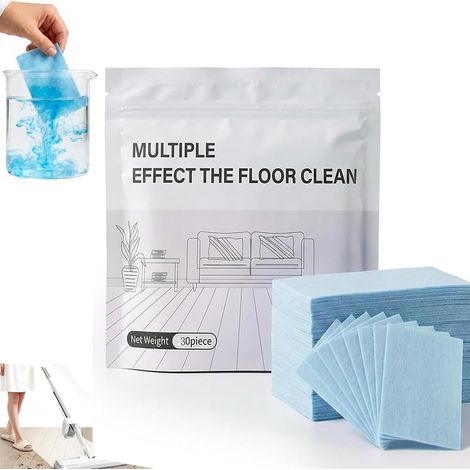 30PCS Multi-Effect Floor Clean Tablets,Floor Cleaning Tablets Multi-surface Cleaner,Tablettes Parfumées Puissantes,Solution de Nettoyage pour Serpillière,Nettoyant Pour Serpillière Et Sols (1/5)