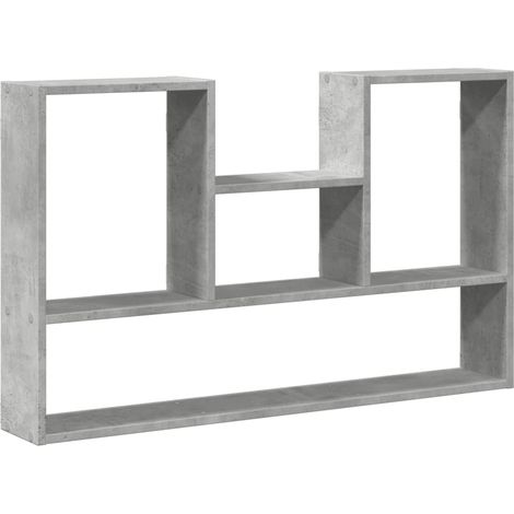 Maison Exclusive - Wandregal Betongrau 99x15x60 cm Holzwerkstoff