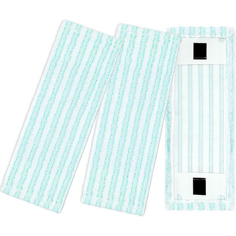 3-teiliger Ersatzbezug für Bodenwischer, Bezug für Leifheit Clean Twist M Ergo Micro Mop, kompatibel mit Mikrofaser-Wischpads