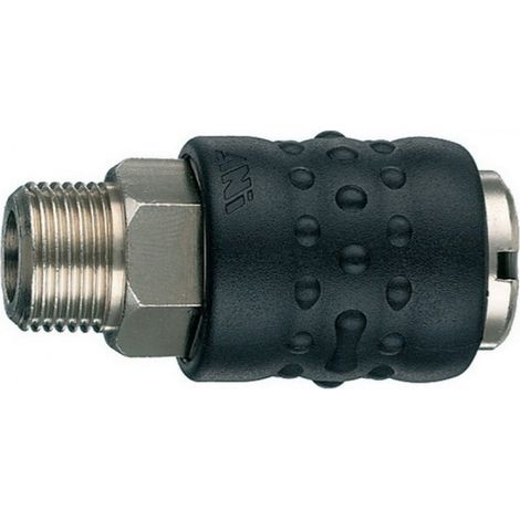 ANI 17/A RACCORDO ARIA COMPRESSA RUBINETTO RAPIDO FEMMINA FILETTO MASCHIO 17/B - 1/2" M