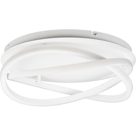 [GEBRAUCHT] B-Ware Led Deckenleuchte Deckenlampe Lucande Leuchte Lampe Weiß Aluminium Eisen Rund 45