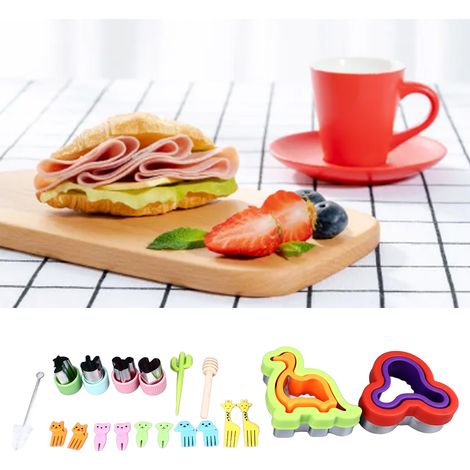 Kit pour faire des sandwichs, scellage des bords, moule à pain de dessin animé, plaque à découper les œufs, moule à découper les toasts, ensemble de moules à garniture, emballage en boîte couleur. (1/5)