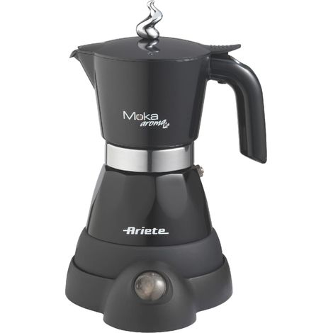 Ariete 1358 Moka Aroma Elektrische Kaffeemaschine, 400 W, Schwarz (1/2)
