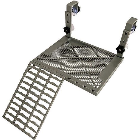 Grand SolidForm Turtle Basking Platform Non-Slip Ramp Terrace avec Built-dans Feeding Tray pour 60-120 Gallon Tanks (1/5)