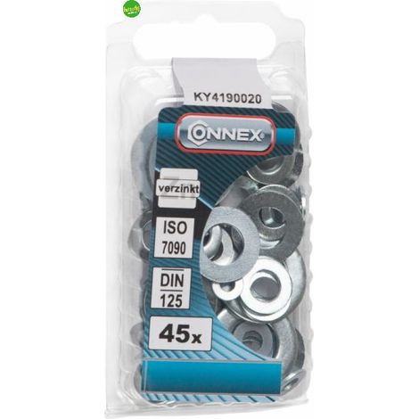 Rondelle piane zincate Masidef assortite 3-10mm 45pz (1/2)