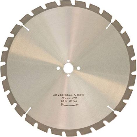 Lama per sega circolare a denti piatti Ø esterno 400 mm (1/2)