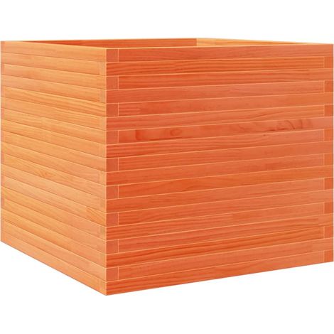 Maison Exclusive - Pflanzkübel Wachsbraun 80x80x68,5 cm Massivhol