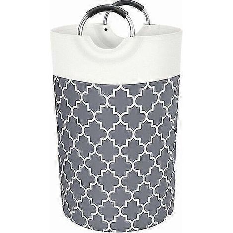 Panier à linge, doublure imperméable et anti-poussière, 82 L, panier de rangement pour jouets de salle de bain (1/5)