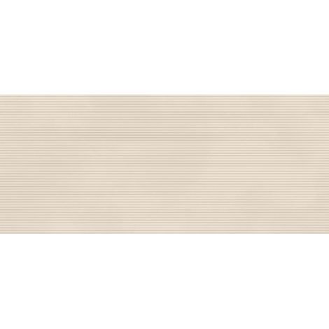 Carrelage effet Béton 3D Beige Lin Linear 120x50x0,85 cm Mat Cortivo - Mur intérieur (vendu par carton de 1,8 m²) - RO'MA CARRELAGE