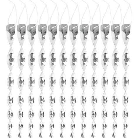 Gardening supplies, set of 12 reflective spiral stakes, bird deterrent decoration, bird repellent.