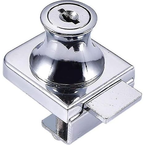 Serrure de porte de sécurité en acier chromé, pour installation domestique et usage quotidien.-AquaForge (1/5)