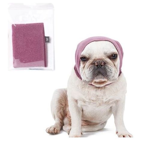 Cache-oreilles pour chien pour soulager l'anxiété, capuche apaisante pour le toilettage et le séchage du bain, protection d'oreille pour chats et chiens (taille M) (1/5)