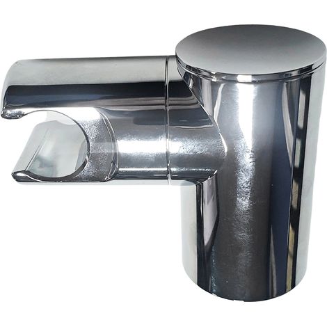 Crosswater Wall Bracket Holder for Bathroom Hand Shower Head Minimalist Chrome