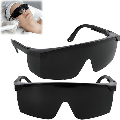 Set mit 2 Schutzbrillen gegen IPL-Licht, Laser 200–2000 nm, Sicherheitsbrillen für IPL/HPL-Haarentfernung, UV- und intensiver Lichtschutz (1/5)