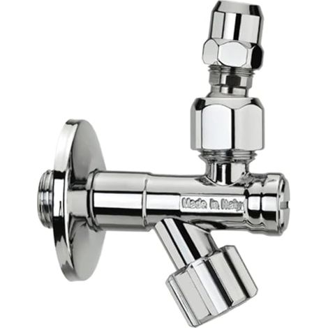 Albertone Rubinetto SOTTOLAVABO A VITONE con Filtro A SNODO - 1/2 X 3/8