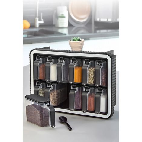 Set di barattoli per spezie Set Nero
