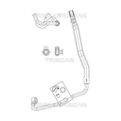 Tuyau hydraulique, direction TRISCAN 8516 11014 MINI 32 41 6 754 459