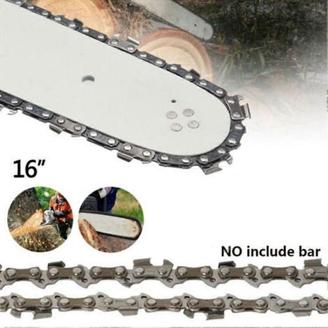 chaîne de tronçonneuse en acier de 16 pouces (40,6 cm) 3/8" LP, calibre .050, 72 maillons, pour accessoires de tronçonneuse portable (1/5)