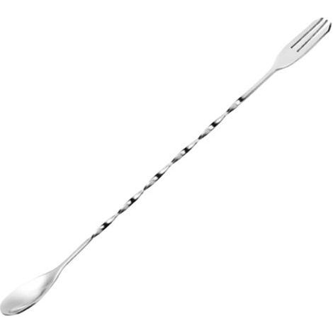 Cuillère à mélanger de haute qualité en acier inoxydable 304 – Conception double face – Face lisse et polie – Cuillère de barista pour café, cocktails, desserts et glaces (1/5)