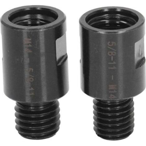 2PCS Adaptateur M10 Filetage Mâle à M14 Femelle pour Meuleuse Adaptateur Meuleuse d'angle Polisseuse Filetage Adaptateur de Foret de Base (1/5)