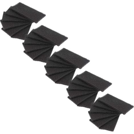 vhbw 30x Activated Carbon Filter compatible with Franke Sorter 300, 350 Rubbish Bin, Compost Bin - 6.5 x 15.5 x 1.5 cm