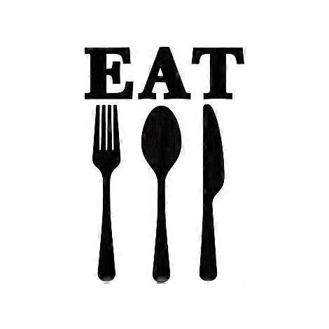 Set „Eat“-Schild, Küchenutensilien-Wandschild, Landhausküchendekoration für Bar/Restaurant (1/2)