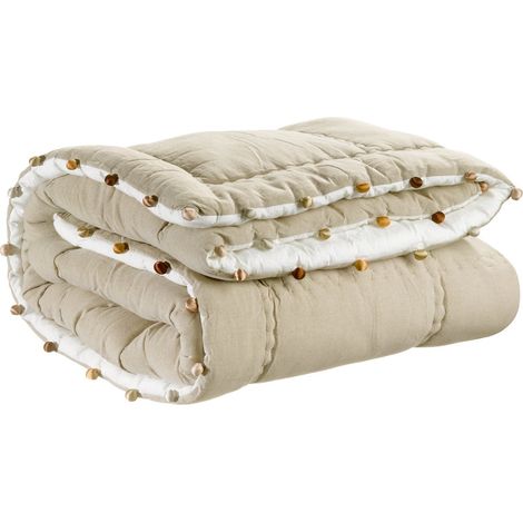 Édredon Uni 160 x 160 cm - Couvre-Lit Carré et Jeté de Lit pour Chambre ou Salon - PANGIVO