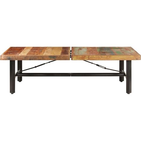 Maison Exclusive - Tavolino da Salotto 142x90x42 cm in Legno Massello di Recupero (1/5)
