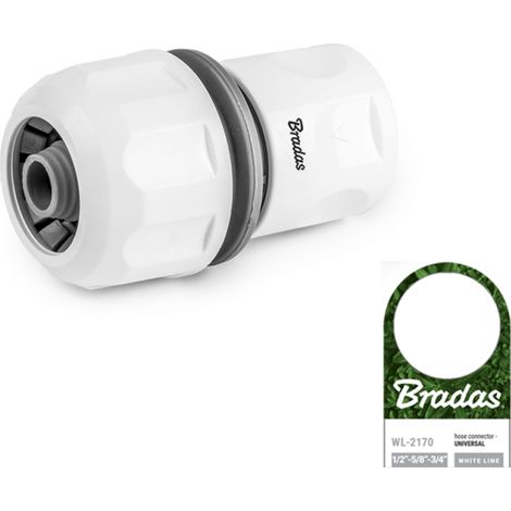 Attacco rapido universale Bradas 1/2", 5/8", 3/4" /linea bianca